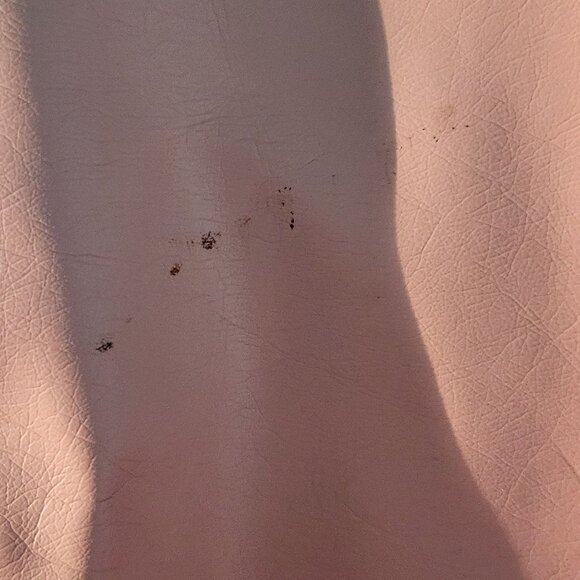 Kate & Mallory Pink Faux Leather Mandarin Collar Zip Jacket Size 1X - Picture 8 of 8